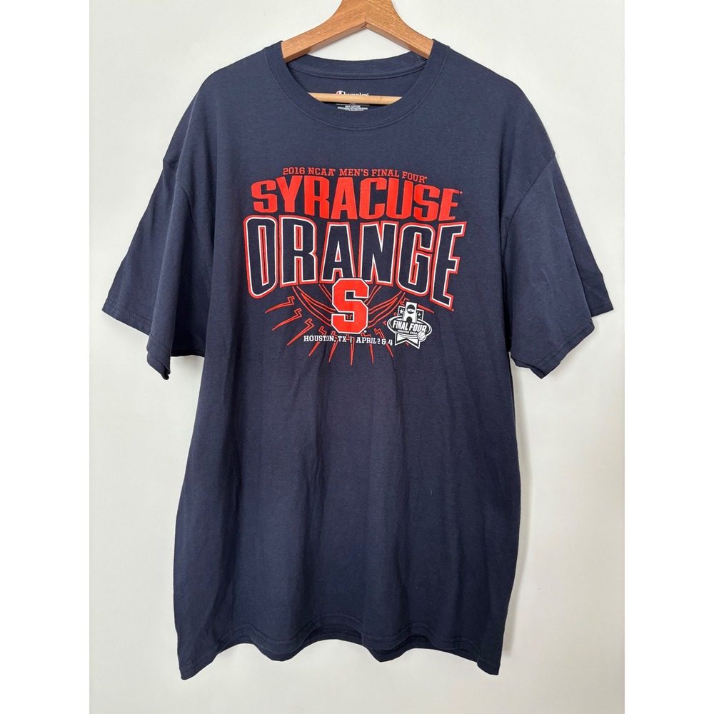Champion Syracuse Orange 2016 NCAA Final Four Mens XL T-Shirt Navy Blue New